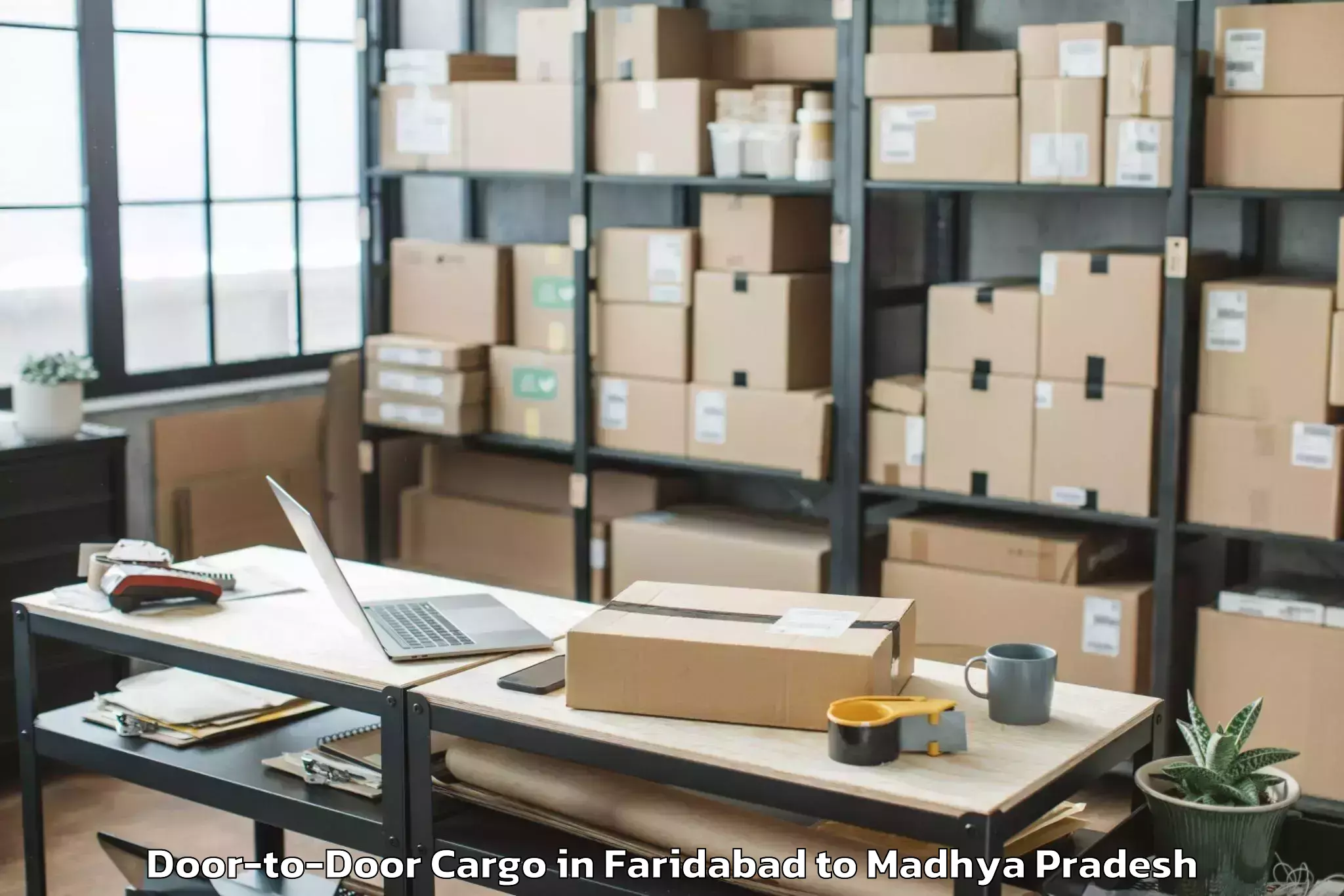 Easy Faridabad to Jabera Door To Door Cargo Booking